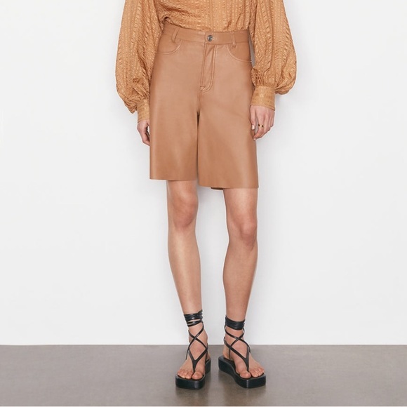 Frame leather Bermuda size 28 - Picture 2 of 7